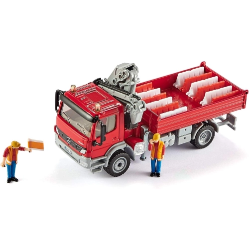 Ciężarówka Mercedes Atego z dźwigiem model metalowy SIKU S3534